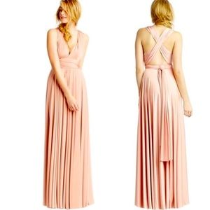 Two Birds multi-wrap bridesmaid dress